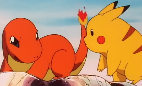 Criança colocando nome em pokemons: Foguinho Homens: cu de fogo