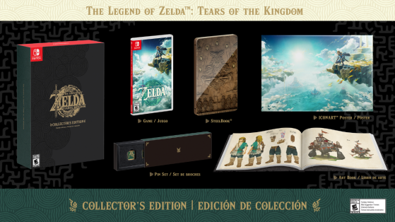 Edição de colecionador de The Legend of Zelda: Tears of the Kingdom — Imagem: Nintendo/Divulgação - The Legend of Zelda: Tears of the Kingdom