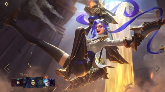 Splash art da Jinx Gloriosa, recompensa da Temporada 2 da ranqueada de Wild Rift. | Imagem: Riot Games/Reprodução - Wild Rift