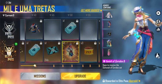 Free Fire: veja conteúdo e skins do Passe de Elite de setembro de 2021