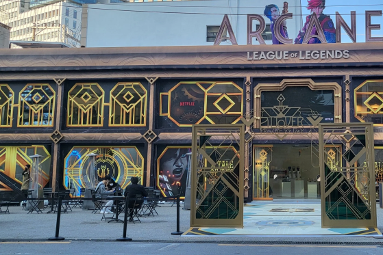 Café temático de Arcane em Seul, Coréia do Sul — Foto: Riot Games/Reddit - League of Legends