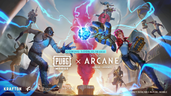 Imagem promocional de PUBG Mobile x Arcane — Foto: PUBG MOBILE/Twitter - League of Legends