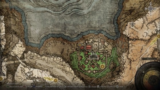 Localização do item no Castelo Sombreado - Elden Ring