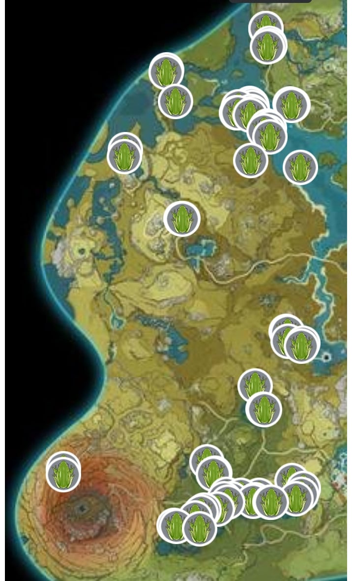 Sapos em Genshin Impact onde encontrálos? Millenium
