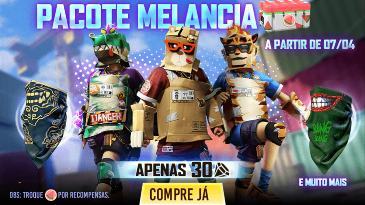 Free Fire: BTS cria skins; confira, free fire