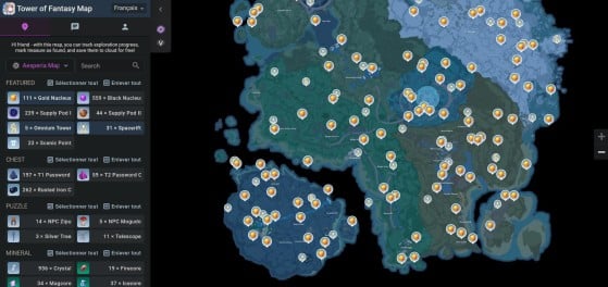 Mapa interativo de Tower of Fantasy - Tower of Fantasy