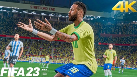 FIFA 23 NO XBOX ONE, GAME PASS - Inicio de game play da Copa do Mundo 2022.  Brasil X Servia 