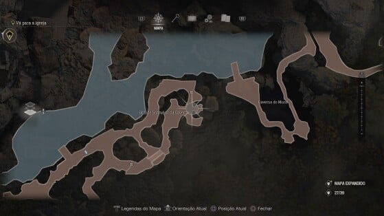 RE4 Remake: Localização do Grande Santuário da Caverna no mapa - Resident Evil 4