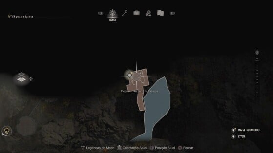 RE4 Remake: Localização do Pequeno Santuário da Caverna no mapa - Resident Evil 4