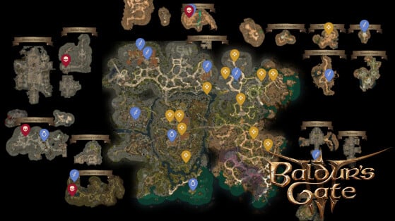 Baldur's Gate 3 Mapa interativo: Onde encontrar objetos, segredos e missões?