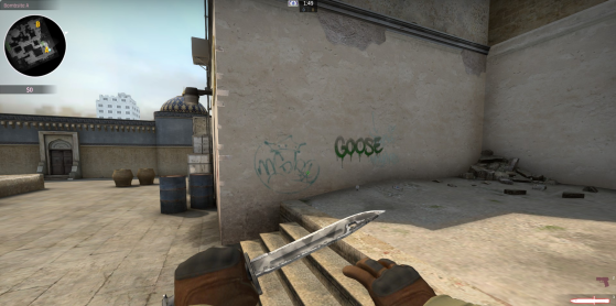 O grafite no início do CS:GO | Foto: Reprodução - Counter-Strike: Global Offensive
