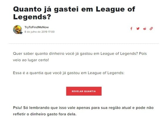Página de Suporte de League of Legends - League of Legends