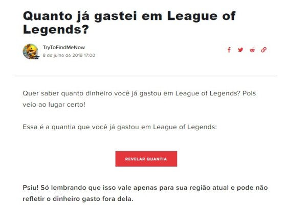 Página de Suporte de League of Legends - League of Legends