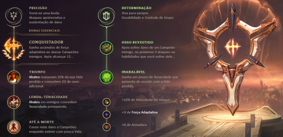 Runas de Darius mais usadas pelos jogadores — Imagem: Riot Games/Divulgação - League of Legends