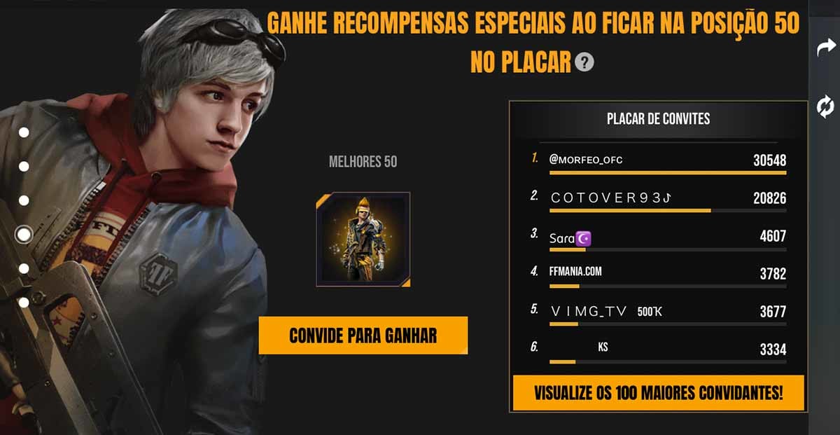 Final do Mundial de Free Fire - Recompensas para jogadores