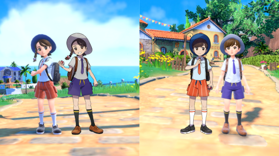 Personagens principais disponíveis para jogar — Montagem: MGG Brasil | Imagens: The Pokémon Company - Pokémon Scarlet e Violet