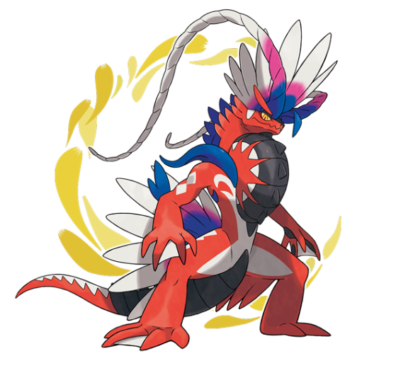 Koraidon é o Pokémon Lendário exclusivo de Pokémon Scarlet — Imagem: The Pokémon Company - Pokémon Scarlet e Violet