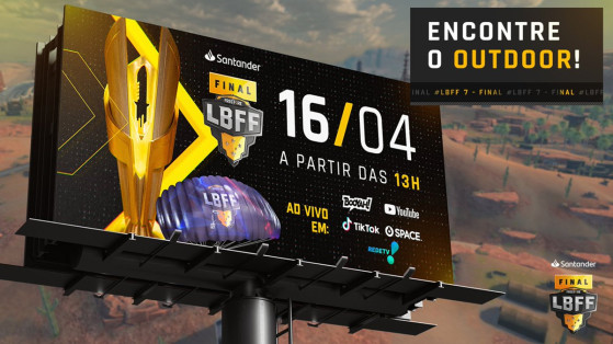 Free Fire: Garena oferece códigos a jogadores que encontrarem outdoor da LBFF