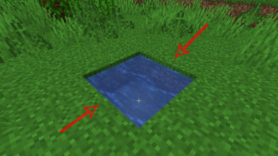 Coloque a água de um lado e depois na outra ponta no sentido contrário - Minecraft