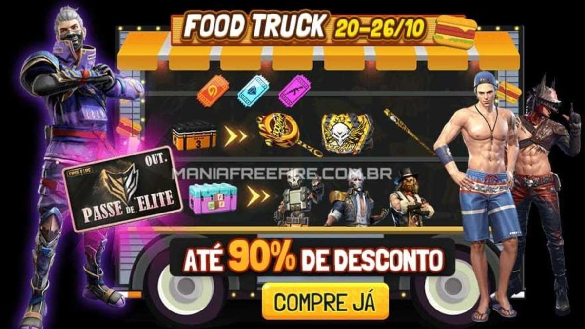 Food Truck Free Fire: como funciona, skins e mais do evento em setembro de  2022 - Millenium