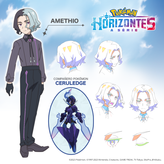 Amethio, de uma organização intitulada Desbravadores — Imagem: The Pokémon Company/Divulgação - Pokémon Scarlet e Violet