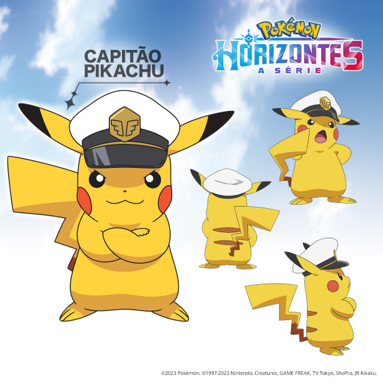 Capitão Pikachu de Pokémon: Horizontes não é o mesmo que conhecemos — Imagem: The Pokémon Company/Divulgação - Pokémon Scarlet e Violet