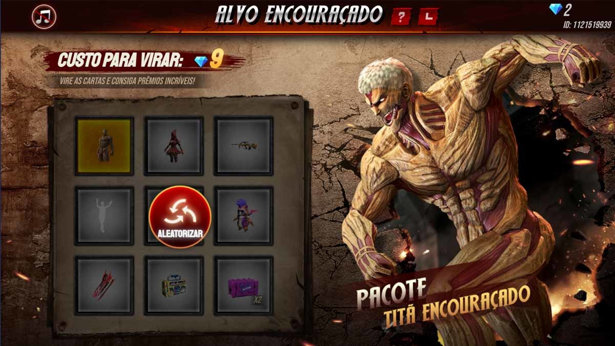 Free Fire x Attack on Titan: Como conseguir a skin de Titã ...