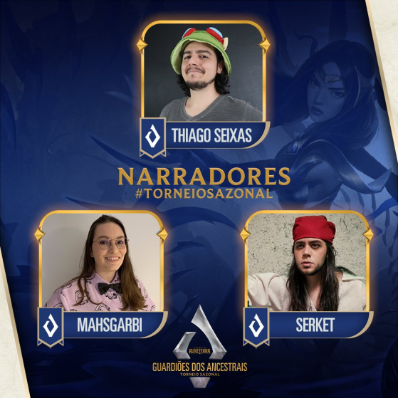 Narradores do Torneio Guardiões dos Ancestrais — Foto: Riot Games/Reprodução - Legends of Runeterra