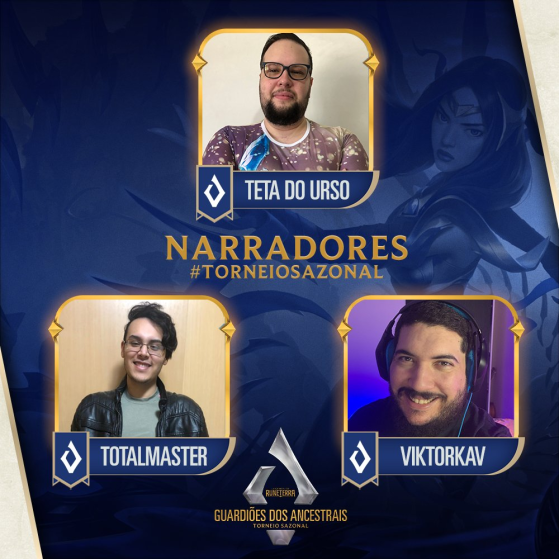 Narradores do Torneio Guardiões dos Ancestrais — Foto: Riot Games/Reprodução - Legends of Runeterra