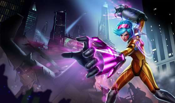 Splash art de Vi Golpes de Neon — Imagem: Riot Games/Divulgação - League of Legends