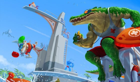 Splash art de Renekton Curtindo o Verão — Imagem: Riot Games/Divulgação - League of Legends