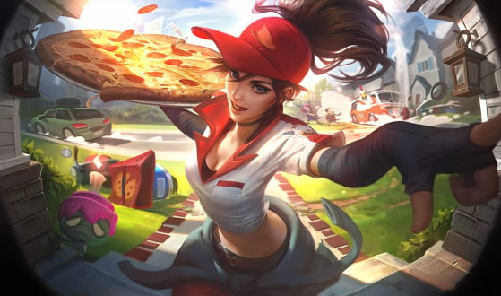 Splash art de Sivir Entregadora de Pizza — Imagem: Riot Games/Divulgação - League of Legends
