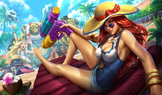 Splash art de Miss Fortune Curtindo o Verão — Imagem: Riot Games/Divulgação - League of Legends