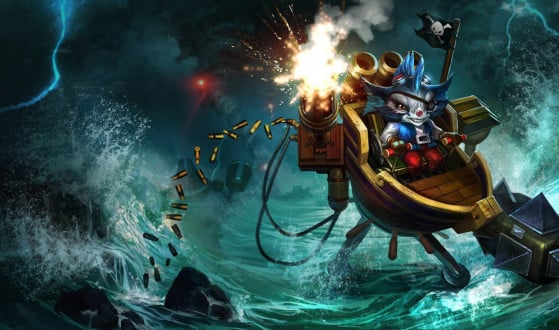 Splash art de Rumble Ratazana do Mar — Imagem: Riot Games/Divulgação - League of Legends
