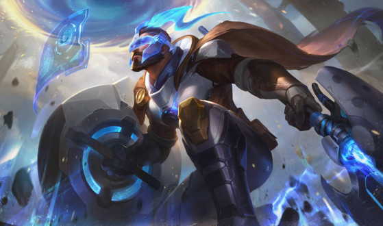 Splash art de Pulsefire Pantheon — Imagem: Riot Games/Divulgação - League of Legends