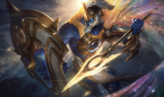 Splash art de Pantheon Ascendente de Prestígio — Imagem: Riot Games/Divulgação - League of Legends