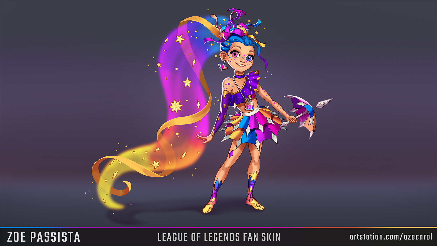 LoL: Artista brasileira cria skin Zoe Dançarina de Frevo pronta